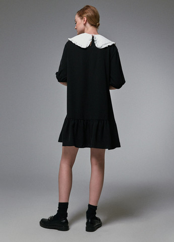 Чорно-білий кежуал сукня кльош, оверсайз House однотонна