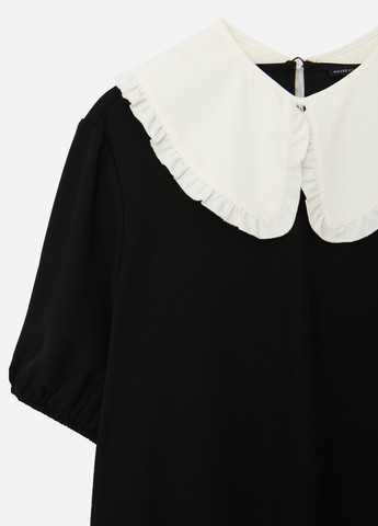 Чорно-білий кежуал сукня кльош, оверсайз House однотонна