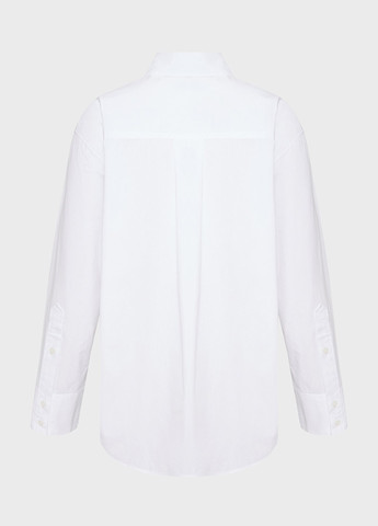 Белая кэжуал рубашка однотонная PRPY