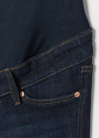 Темно-синие демисезонные джинсы для беременых H&M