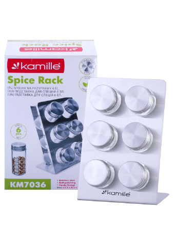 Набор для специй на подставке KM-7036 7 предметов Kamille (253786380)