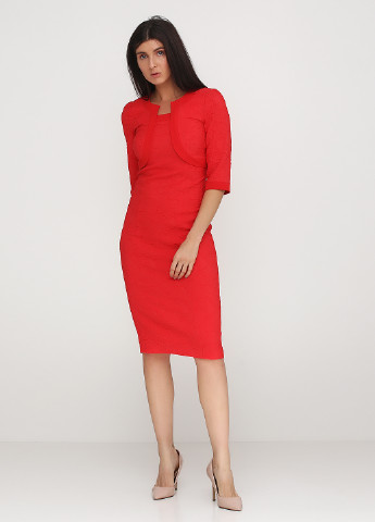 Червона кежуал плаття, сукня PUBLIC&PRIVATE by Madame Cherie однотонна