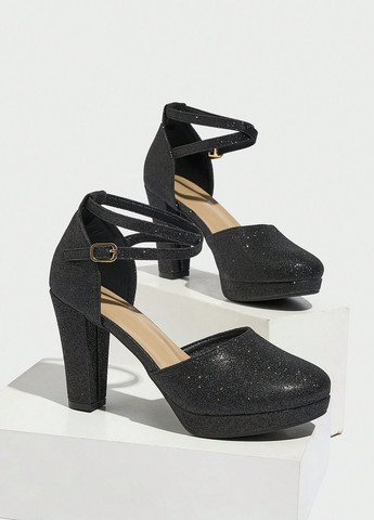 SHEIN Туфлі д'орсей чорний з текстиль, китай — демісезон (342965133)