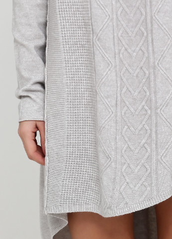 Светло-серое кэжуал платье оверсайз Louise Orop однотонное