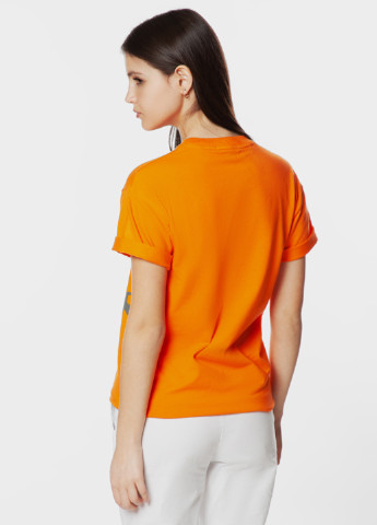 Помаранчева літня футболка жіноча Arber T-shirt W Overs WF8