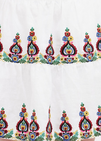 Белая кэжуал с рисунком юбка Boden а-силуэта (трапеция)