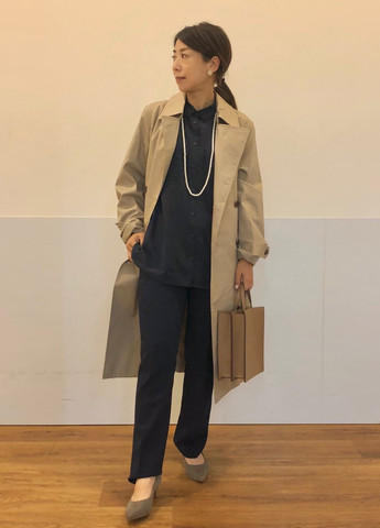 Плащ Uniqlo тренчкот на гудзиках демісезон (364794519)