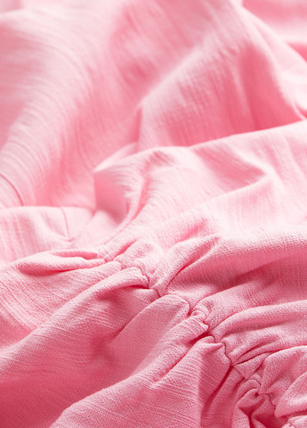 Светло-розовое кэжуал платье H&M однотонное