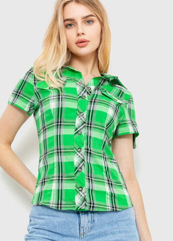Светло-зеленая кэжуал рубашка в клетку Ager