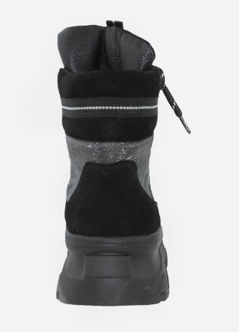 Зимние ботинки rf3466 черный Favi из натуральной замши