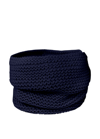 Темно-синий зимний комплект (шапка, шарф-снуд) Anmerino