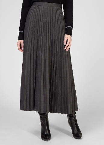 Темно-серая кэжуал однотонная юбка Calvin Klein плиссе