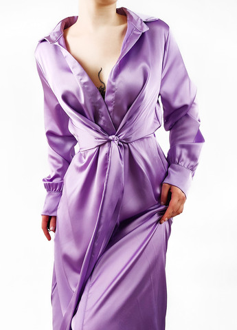 Фіолетова кежуал сукня сорочка Boohoo однотонна