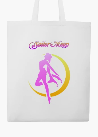 Эко сумка шоппер белая аниме Сейлор Мун (Sailor Moon) (9227-2658-WT2) Еко сумка шоппер біла 41*35 см MobiPrint (219151161)