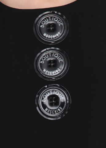 Черное кэжуал платье Moschino однотонное