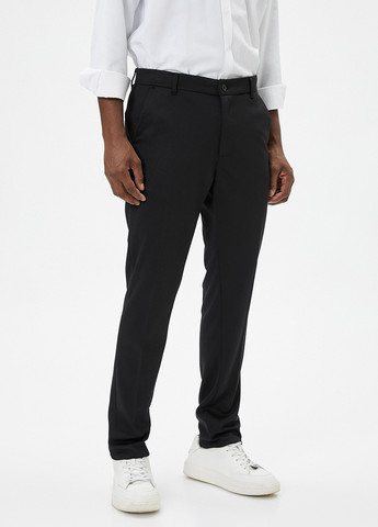 Черные кэжуал, классические демисезонные классические брюки KOTON