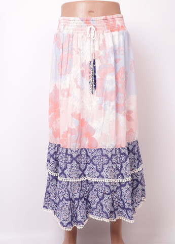 Разноцветная кэжуал цветочной расцветки юбка Asos клешированная