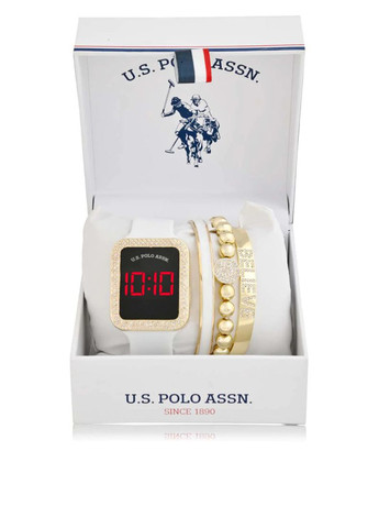 Подарочный набор (часы, браслет 3 шт.) U.S. Polo Assn. (288451658)
