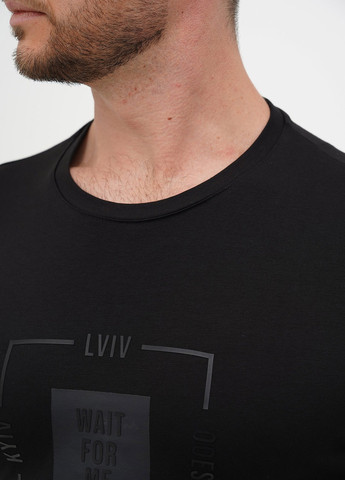 Черный демисезонный кэжуал лонгслив Trend Collection с надписями