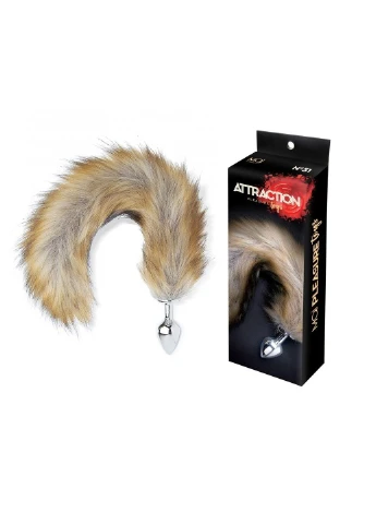 Анальная пробка Лисий Хвост Attraction Toys №51 MAI (252639495)