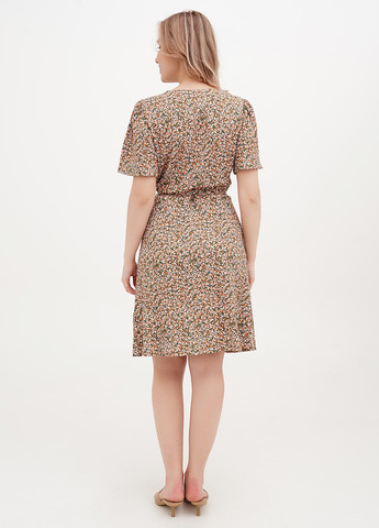 Комбінована кежуал сукня на запах We з квітковим принтом