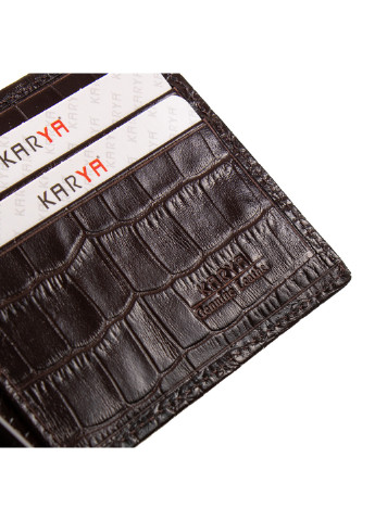 Мужской кожаный зажим для денег 10,5х8,5х1 см Karya (255710389)