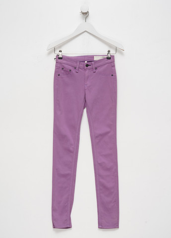 Сиреневые джинсовые демисезонные зауженные брюки Rag & Bone