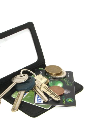 Мини обложка для документов (ID паспорт) DNK mini okno H col.J черная DNK Leather (253933099)