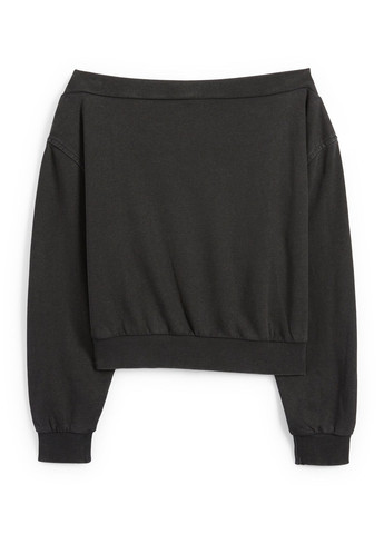 Темно-сірий світшот C&A однотонний без декору (362193819)