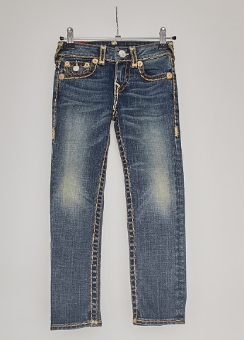 Темно-синие демисезонные прямые джинсы True Religion