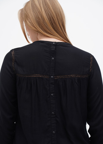 Черная демисезонная блуза Ichi