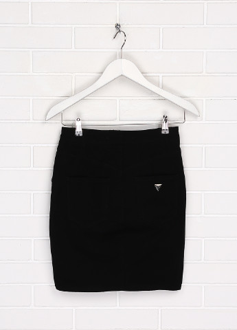 Черная джинсовая однотонная юбка Guess карандаш