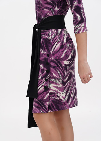 Фиолетовое кэжуал платье Laura Bettini с рисунком