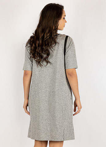 Світло-сіра кежуал сукня сукня-футболка Time of Style меланжева