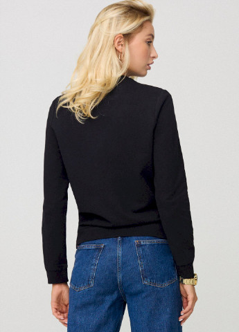 Чорний свитшот женский basic /no flis/ YAPPI (254658607)