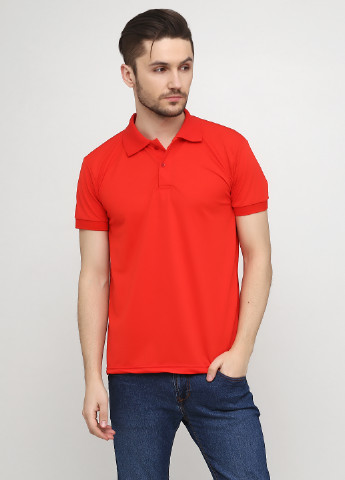Красная футболка-поло для мужчин Chiarotex однотонная