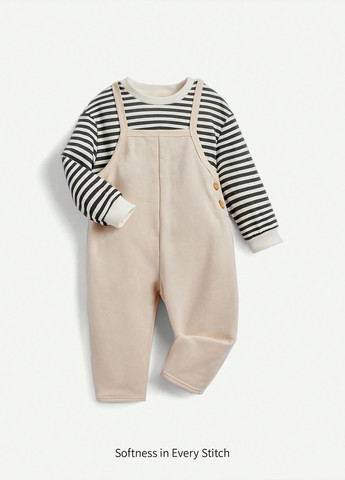 Комбінований демісезонний костюм (світшот, комбінезон) SHEIN