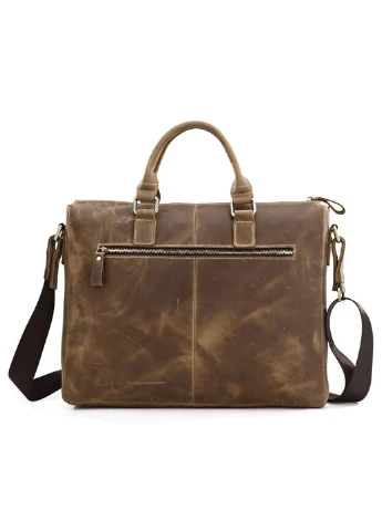 Чоловік шкіряний портфель 38х30х8 см Vintage (232989742)