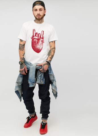 Біла футболка YAPPI