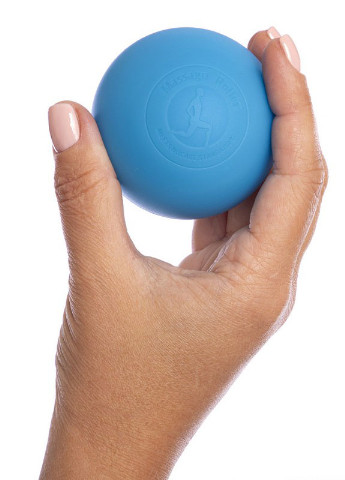 Массажный мячик 6.5 см синий (каучук) для миофасциального релиза и самомассажа EF-MM65-BL EasyFit (243205367)