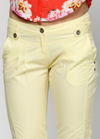 Светло-желтые кэжуал летние брюки Axel