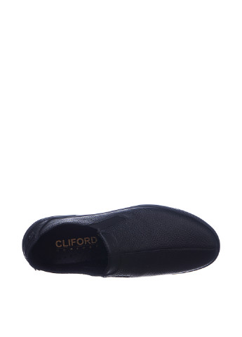 Туфлі Cliford однотонні чорні кежуали
