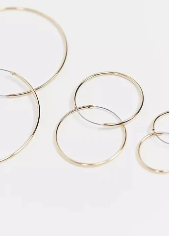 Комплект сережок 3 пари Topshop (227915470)