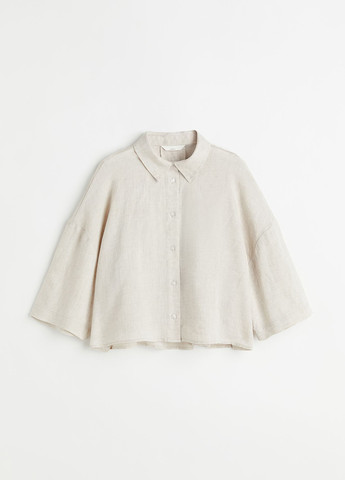 Сіро-бежева літня блузка H&M