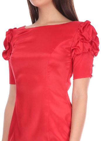 Красное вечернее платье Doridorca однотонное