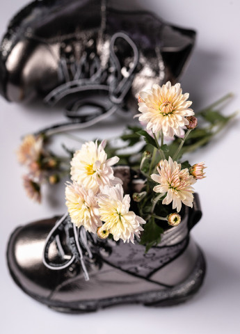 Бронзовые кэжуал зимние ботинки зимние из натуральной кожи на девочку Tutubi