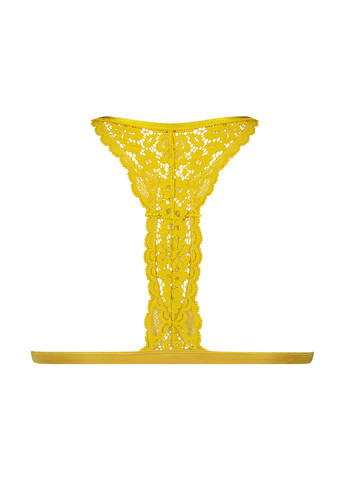 Жёлтый бралетт бюстгальтер Hunkemoller без косточек полиамид, кружево