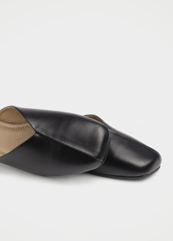 Черные мюли URBAN TRACE на низком каблуке