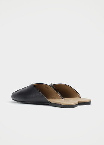 Черные мюли URBAN TRACE на низком каблуке