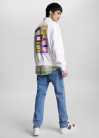 Білий світшот Tommy Jeans малюнок нашивки (274280872)